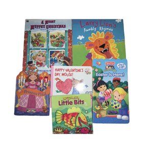 6 Children’s Board Books- Muppets, Valentine’s, Easter